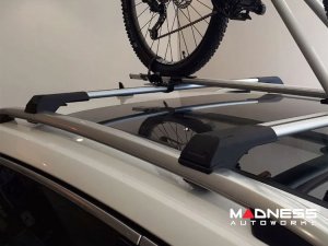Jeep Renegade Roof Rack Cross Bars - for models w/ factory roof rails - Silver - Fly Bar (2015-2024) Jeep Renegade Roof Rack Cross Bars - for models w/ factory roof rails - Silver - Fly Bar (2015-2024)